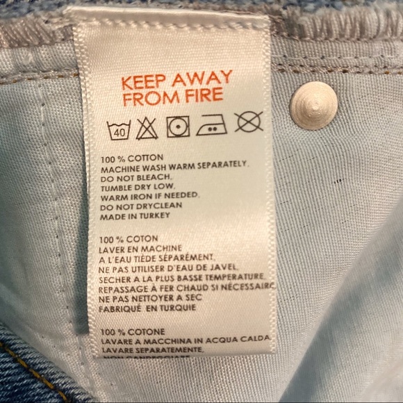 BDG URBAN OUTFITTERS Cotton Distressed Mini Skirt Small high-Waisted - Picture 8 of 10